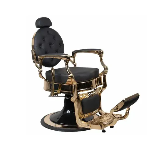 Dita Black Gold Chrome Barberchair