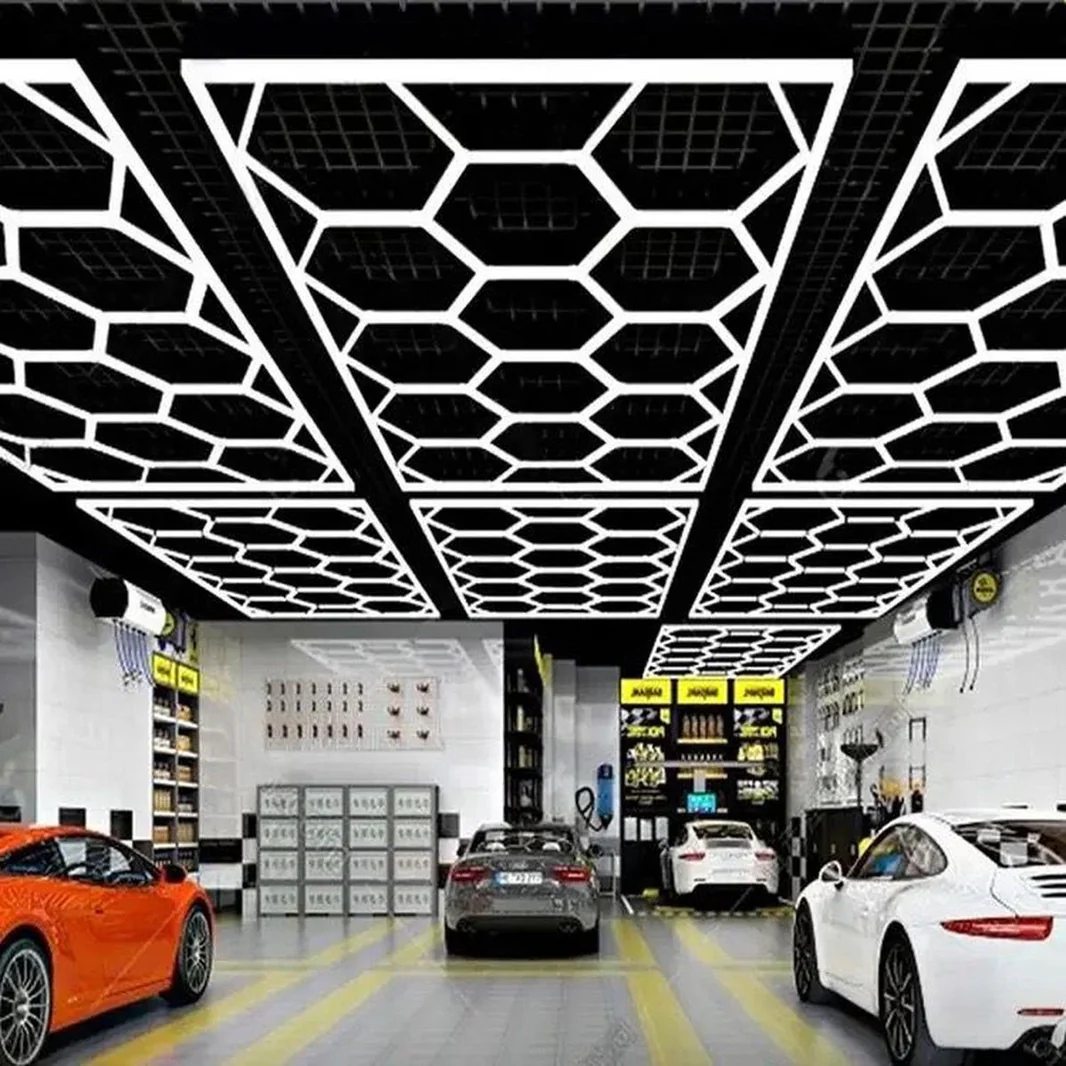 Hexagon Led Plafond Verlichting Led - Afbeelding 2