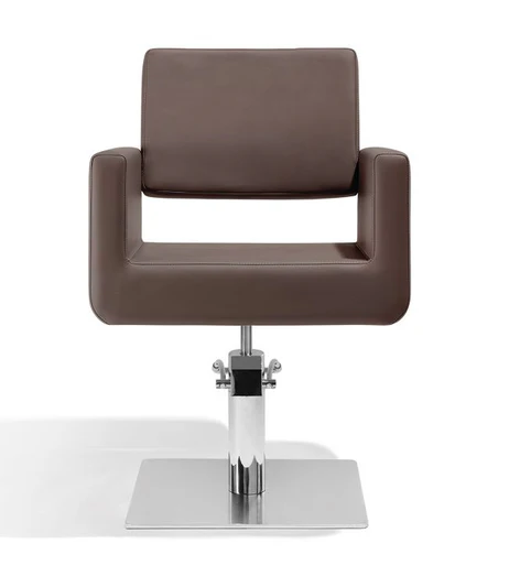 Sibel Kappersstoel Felicitas Bruin met Vierkante Voet